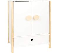 small foot armoire de poupée "Little Button", scandinave simple avec des portes à charnières qui fonctionnent bien, à partir de trois ans, 11812