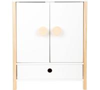 small foot armoire de poupée "Little Button", scandinave simple avec des portes à charnières qui fonctionnent bien, à partir de trois ans, 11812