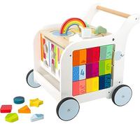 Small Foot Design – Chariot de marche pour bébé – Éléphant 11607 – en bois multi-activités