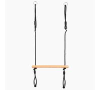 Small Foot - Balançoire trapèze en bois avec anneaux de gymnastique Ligne noire