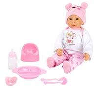Small Foot Design – Poupée bébé fille 11522 – Corps souple, 5 pièces avec accessoires
