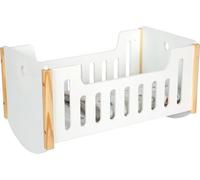 small foot Berceau de poupée « Little Button » en Bois, avec literie réversible, dès 3 Ans, 12660, Coloré