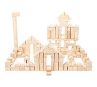Small Foot Blocs de construction en bois, set de 200 pièces, avec ponts, cylindres, triangles etc., âge 1 +, 11397