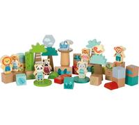 Small Foot Blocs de Construction « Jungle Friends » en Bois certifié FSC® 100%, dès 1 an, 12768