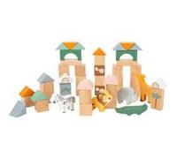 Small Foot blocs de construction Safari junior bois brun 50-pièces Marron G