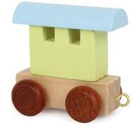 Small Foot bois pour wagons de chemin de fer vert/bleu 6 x 3,5 x 5,5 cm Bleu G