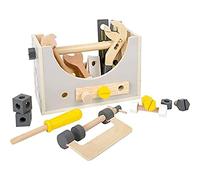 Small Foot boîte à Outils 2en1 Miniwob en Bois, Mini-établi, pour Enfants dès 3 Ans, 11809