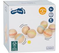 Small Foot Jeu de boules set en bois 6 cm 9-pièces Marron