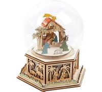 Small Foot boule Light-Up Mangerà neige en bois blanc 21 cm Blanc G