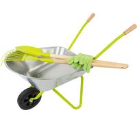 Small Foot Brouette avec outils de jardinage (11627) vert Jouets d'extérieur
