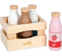 Small Foot Design Caisse de boissons lactées 'Fresh' en bois, 4 bouteilles, dès 2 ans – 12820