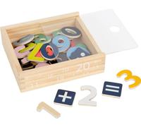 Small Foot Caisse en Bois Chiffres aimantés Educate, 40 pcs., Apprendre à Compter et calculer, Enfants 3 Ans +, 10731