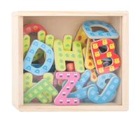 Small Foot Caisse en Bois Lettres aimantées Educate, 37 Lettres, Apprendre l'alphabet, écrire Les Premiers Mots, 10732