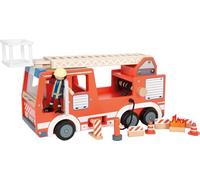 small foot Camion de Pompiers en Bois, avec échelle pivotante, Tuyau et Accessoires, Jouet de Pompiers pour Enfants à partir de 3 Ans, 12657