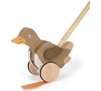 Small Foot - Canard en bois à pousser avec tête mobile