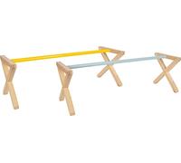 Small Foot Design – Set d'obstacles Cavaletti 12397 en bois pour enfants dès 3 ans pour le jardin