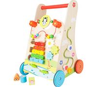 Small Foot Design – Chariot de marche Champs de fleurs – en bois – dès 1 an – 10606