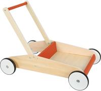 Small Foot Design – Chariot de marche 12610 – Bois robuste cuivré, surface de charge, dès 12 mois