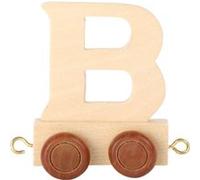 Small Foot chariot de train lettre B bois beige 5 x 3,5 x 6 cm Beige G