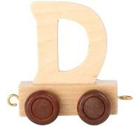 Small Foot chariot de train lettre D bois beige 5 x 3,5 x 6 cm Beige G