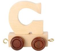 Small Foot chariot de train lettre G bois beige 5 x 3,5 x 6 cm Beige G