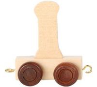 Small Foot chariot de train lettre I bois beige 5 x 3,5 x 6 cm Beige G