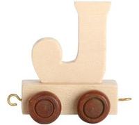 Small Foot chariot de train lettre J bois beige 5 x 3,5 x 6 cm Beige G