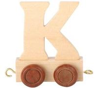 Small Foot chariot de train lettre K bois beige 5 x 3,5 x 6 cm Beige G
