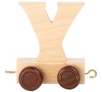 Small Foot chariot de train lettre Y bois beige 5 x 3,5 x 6 cm Beige G