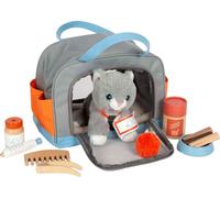 Small Foot - Chat câlin avec sac de transport et set de soins