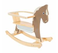 Small Foot Cheval à Bascule avec Anneau d'assise, poignées et Dossier Inclus, en Couleurs Naturelles, Art. 12291