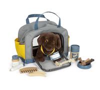 small foot Chien avec Sac et Set de Soins, Jouet Animal Domestique, Enfants àpartir de 2 Ans, 12600