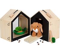 Small Foot Clapier pour Lapins avec enclos en Bois, avec de Nombreux Accessoires, pour Enfants à partir de 3 Ans, 12399