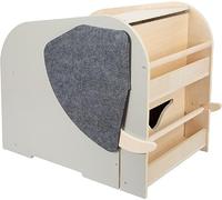 Small Foot Design – Coffre à jouets Eléphant 'Wildlife' en bois, siège et roulettes, 12423