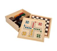 Small Foot Collection de Jeux 7 Classiques en Bois, Jeux de société pour Toute la Famille, pour Enfants à partir de 6 Ans, 12322