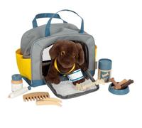 small foot Chien avec Sac et Set de Soins, Jouet Animal Domestique, Enfants àpartir de 2 Ans, 12600