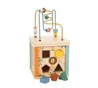 Small Foot Design – Cube de motricité Safari – Jouet éducatif en bois dès 12 mois