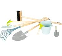 Small Foot 11883 Grand Set d'outils de Jardin, avec des Boucles Pratiques et dans des Couleurs Modernes, à partir de Trois Ans Multicolore