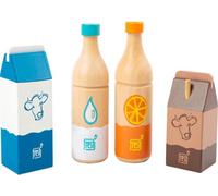 small foot Set de Boissons Fresh, en Bois, Jeux de rôle, Accessoires Boutique marchande, 4 pcs, âge 3+, 11438