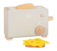 Small Foot Design Set grille-pain Tasty en bois, fonction pop-up, gris, dès 3 ans