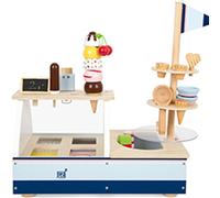 Small Foot Comptoir à glaces Fresh - Accessoires pour la cuisine d'enfants et le magasin d'alimentation