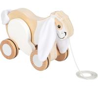 Small Foot Design – Jouet en bois Lapin crépitant 12551 – Roues caoutchouc, apprendre à marcher dès 1 an