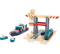 Small Foot Container Terminal 11378 avec conteneurs colorés, FSC100% vérifié