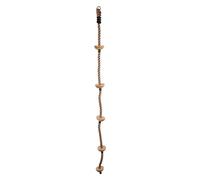 Small Foot Design Corde d'escalade 11877 avec marches en bois, anneau solide, dès 3 ans, beige
