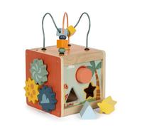 Small Foot Design – Cube de motricité Dino – Bois FSC® 100% – À partir de 12 mois – 12618