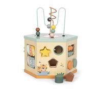 Small Foot Design Cube de motricité «Safari» 12641 en bois, 7 faces dès 1 an, coloré