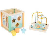 Small Foot activité cube junior 15 cm bois/acier 4-pièces Multicolore