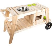 small foot® Table sable et eau enfant à roulettes bois