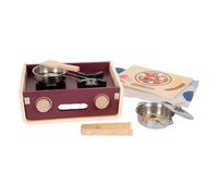 Small Foot - Cuisine en bois pour jouer au camping, 9dlg.