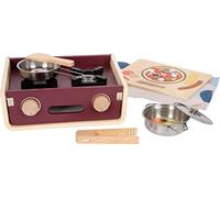 small foot Cuisine pour Enfants Camping Tasty, Cuisine de Jeu avec de Nombreux Accessoires, à partir de 3 Ans, 12390